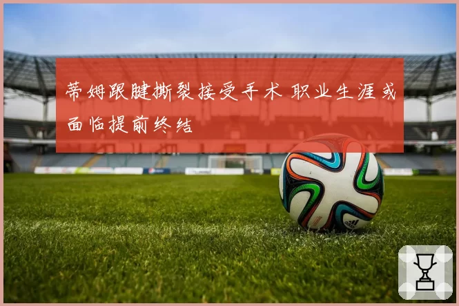 蒂姆跟腱撕裂接受手术 职业生涯或面临提前终结